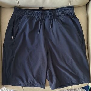 Lululemon Athletica Men’s Pace Breaker Linerless Shorts 9” Inseam, Navy Blue, M